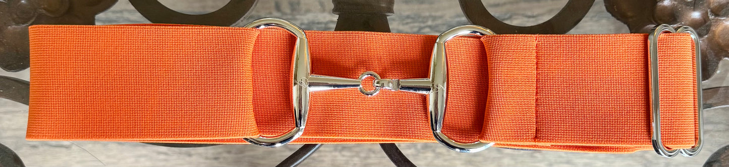 Surcingle belts with 2 inch snaffle bit style hook fastenings