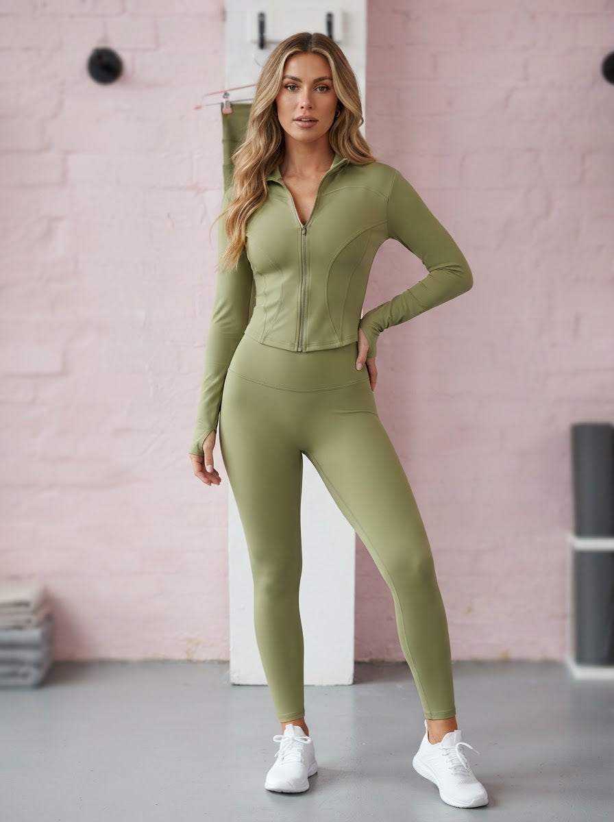 Base layer long sleeve zip up tops
