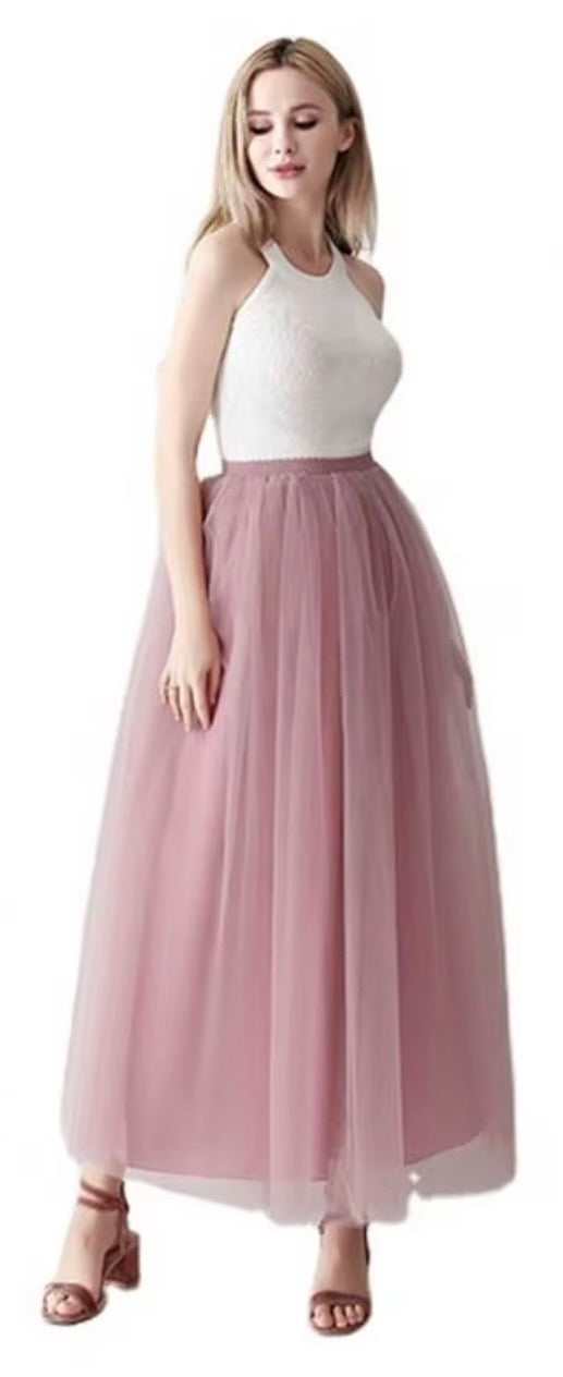 Maxi long tulle skirts