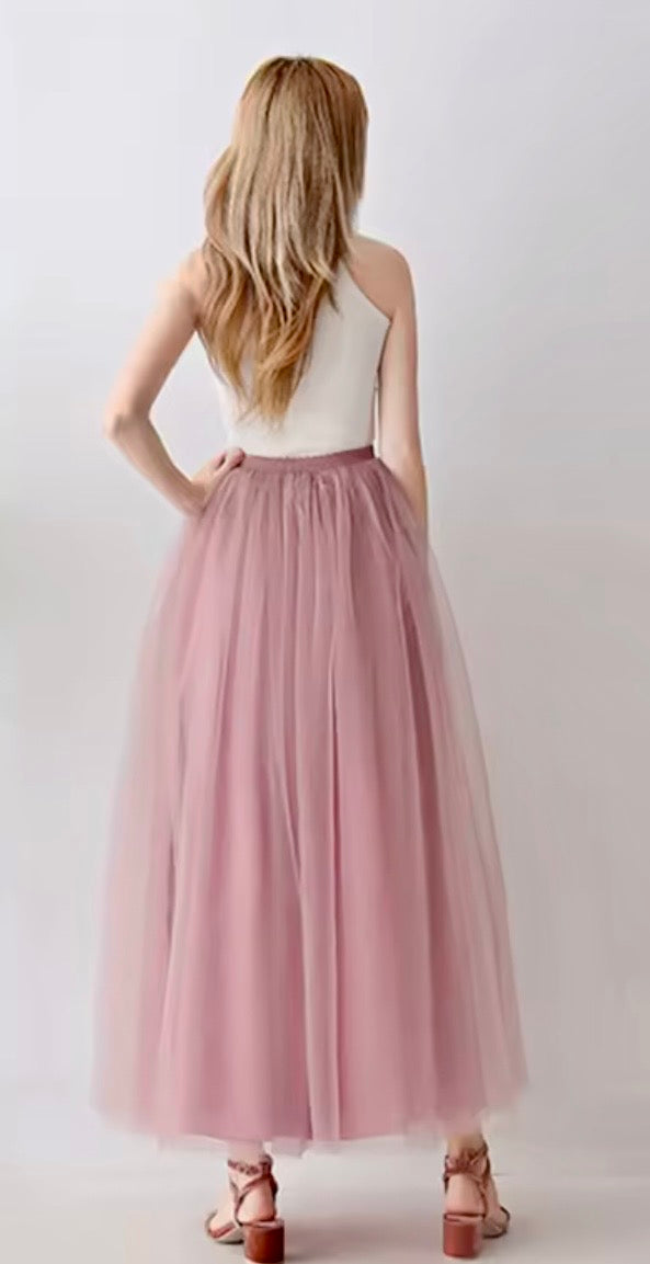Maxi long tulle skirts