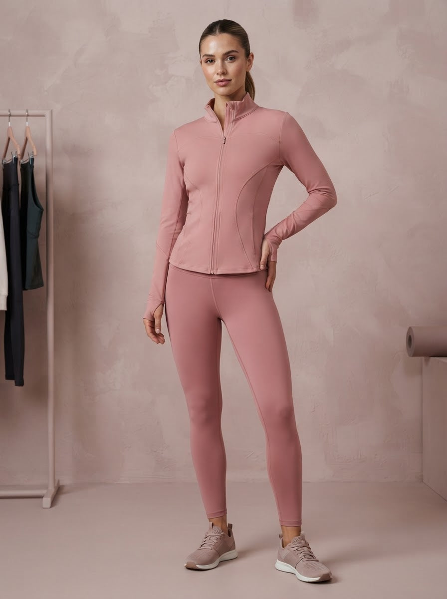 Base layer long sleeve zip up tops