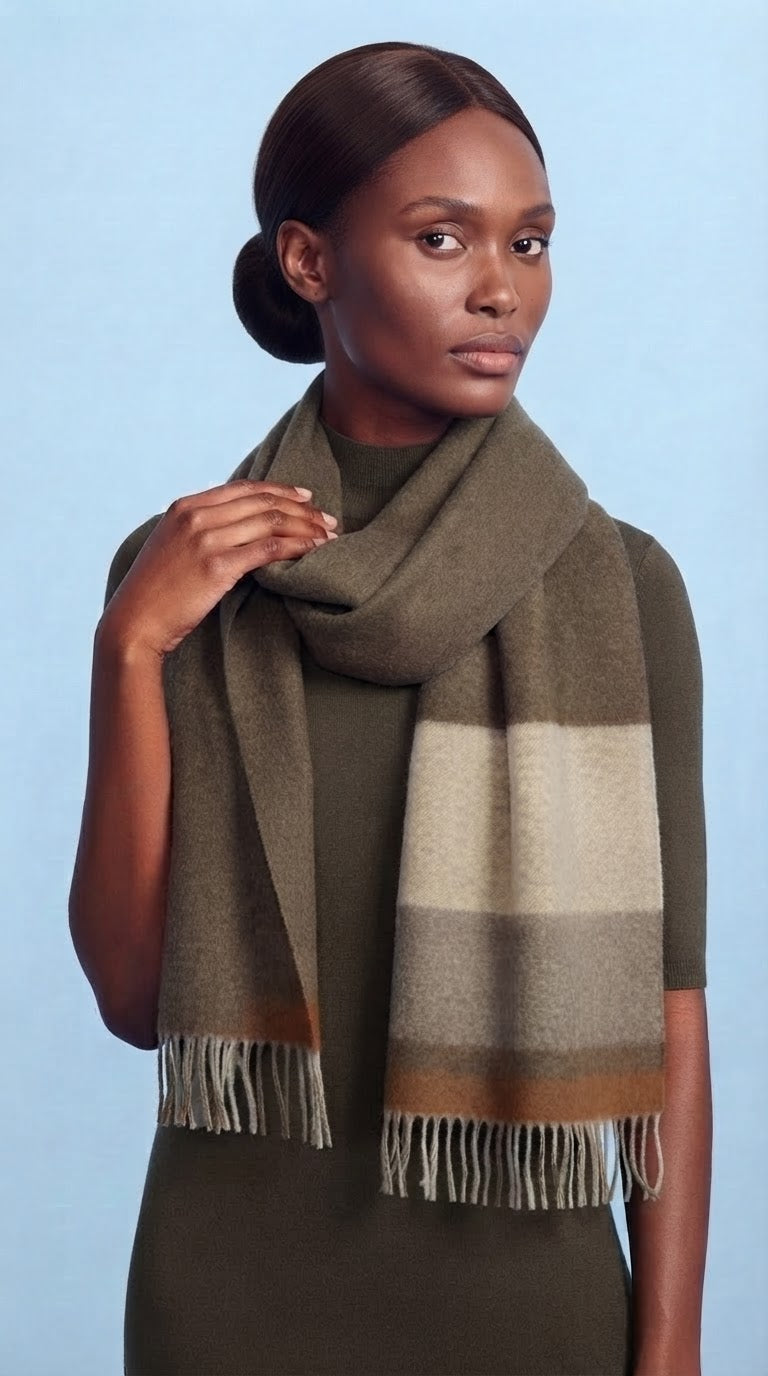 100% wool scarves