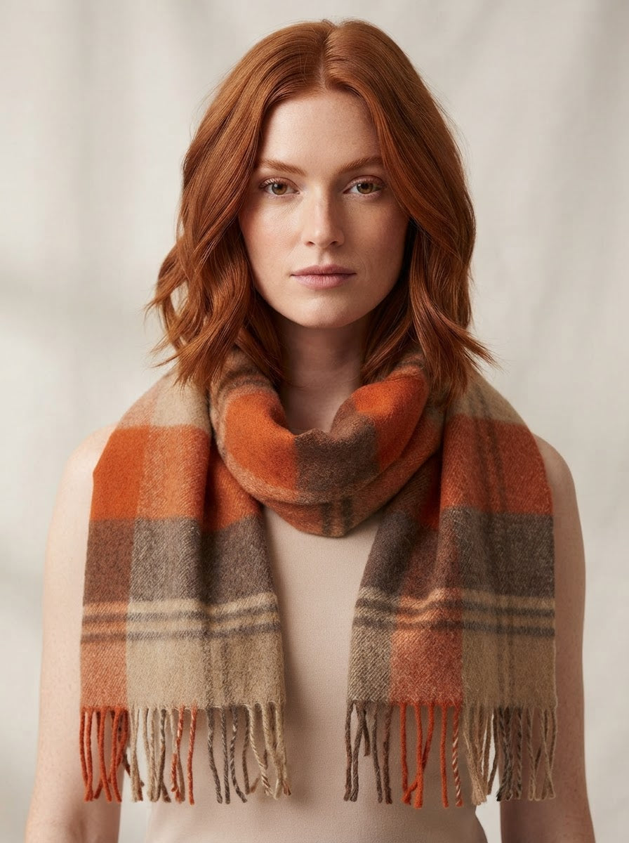 100% wool scarves