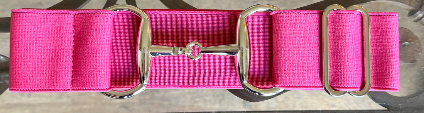 Surcingle belts with 2 inch snaffle bit style hook fastenings