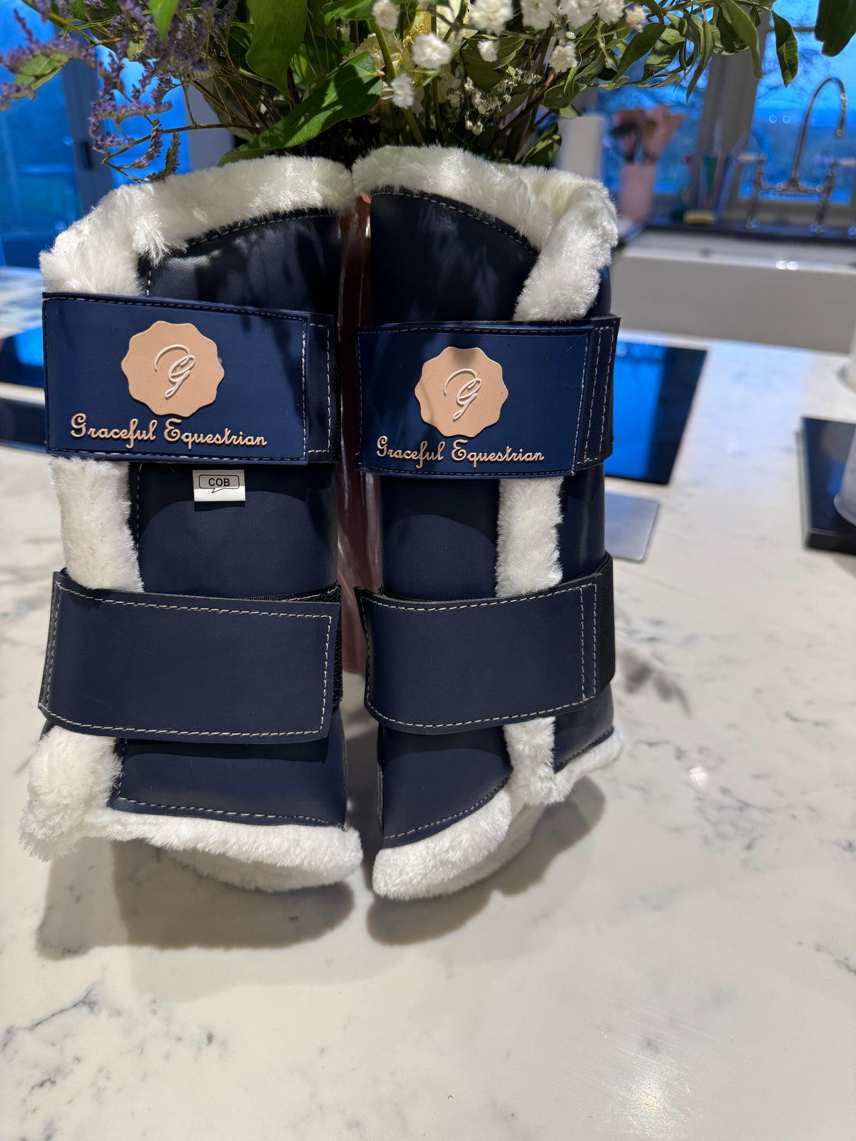 Stunning Fur Lined leather brushing boots